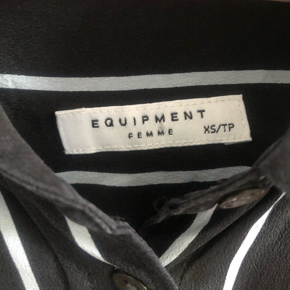 Equipment | 100% Silk Striped Blouse - Picture 4 of 6